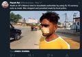 Diminta Polisi Pakai Masker, Pria Ini Malah Jadikan Uang Kertas Sebagai Masker, Ternyata Alasannya yang Tak Sembarangan