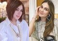 Intip Perbedaan Gaya Syahrini dan Luna Maya Sama-sama Pakai Mukena saat Lebaran