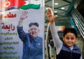 Wajahnya Disandingkan dengan Bendera Palestina, Sosok Kim Jong-Un Ternyata Punya Tempat Khusus di Hati Warga Gaza, Bahkan Warga Korut Diberi Diskon Besar Jika Makan di Restoran
