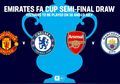 Link Live Streaming Arsenal Vs Man City pada Babak Semifinal Piala FA