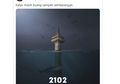 Poster Bergambar Monas Tenggelam Viral, Apa Artinya Dijelaskan Si Pembuat