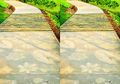 Do It Yourself Bikin Jalan Setapak Bertekstur Daun, Unik dan Alami!