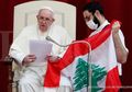 6 Bulan Mengisolasi Diri dalam Basilika, Paus Fransiskus Akhirnya Bisa Senyum Sumringah Adakan Audiensi Temui Peziarah, Serukan Doa dan Puasa untuk Perdamaian Lebanon