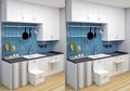 Empat Ide Simpel Merancang Furnitur Dapur dengan Bentuk Compact