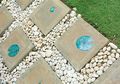 Terungkap, Ide Menyulap Barang Bekas Jadi Penghias Taman yang Cantik, Stepping Stone dari Pecahan Keramik