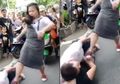 Detik-detik Istri Sah Pukuli dan Tendang Pelakor di Depan Umum, Tapi Sang Suami Malah Lindungi Selingkuhannya Mati-matian, Bikin Istri Makin Ngamuk