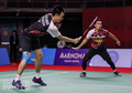 Thailand Open 2021 - Meski Raketnya Sempat Patah, Ahsan/Hendra Gilas Wakil Inggris dan Lolos ke Babak Kedua!