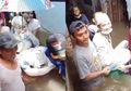 Perjuangannya Menuju Halal tak Sia-sia, Pengantin yang Nekat Tembus Banjir Jakarta Pakai Baskom hingga Viral Ini Diberikan Kejutan oleh Nikita Mirzani, Ivan Gunawan dan Wendi Cagur
