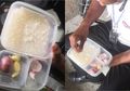Demi Keluarga di Rumah Bisa Nikmati Sesuap Nasi, Potret Pilu Satpam Makan Nasi Lauk Bawang Ramai Diperbincangkan, Jatah Makan Sebulan Tak Lebih dari Rp 350 Ribu