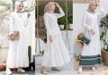 Kembali Suci Saat IdulFitri, Intip Inspirasi Baju Lebaran Putih dari Selebgram Siti Bahjatina