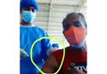 Video Vaksinasi Covid-19 Seorang Pria Disuntik Jarum Kosong, Isinya Tak Diinjeksikan