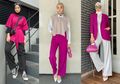 Pilihan Padu Padan Fashion Hijab dengan Warna Magenta dari Selebgram Liza Rosalita