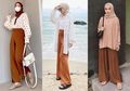 Inspirasi Padu Padan Fashion Hijab dengan Celana Cokelat ala Selebgram