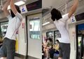 Sangat Meresahkan! Viral Video Pria dengan Santainya Melakukan Olahraga di Dalam MRT, Netizen: Penyalahgunaan Angkutan Umum!