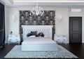 Menghias Dinding Headboard dengan Wallpaper, Cara Simpel Hasil Optimal