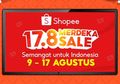 Daftar Lengkap Kalender Promo Shopee Merdeka Sale Spesial Agustusan