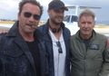 Syuting Perdana, Arnold Schwarzenegger pun Pamer The Expendables 3