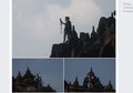 Duh! Cowok Ini Nekat Manjat dan Selfie di Candi Borobudur