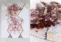 Karpet Kayu Berpola Geometris dan Colorful