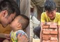 Menyedihkan! Anak Ini Kerja Jadi Tukang Bangunan Demi Perawatan Kanker Adiknya