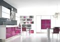 Cantik! Dapur Modern Berwarna Ungu Anggrek
