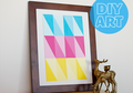 DIY: Hiasan Dinding Pola Segitiga