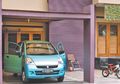 Curi Perhatian dengan Carport Berwarna Ungu