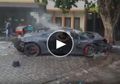 Video Sesaat Setelah Lamborghini Tabrak dan Tewaskan Seorang Pengguna Jalan Usai Balapan dengan Ferrari