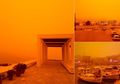 (Foto) Memerah! Akibat Debu dari Gurun Sahara Pulau Kreta di Yunani Ini Terlihat Bagaikan Planet Mars