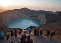 Warna Air Danau Kelimutu Berubah dari Hijau Tua Menjadi Merah Hati