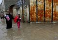 Wilayah Gaza yang Rusak Akibat Perang, Kini Tergenang Banjir