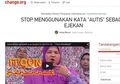 Mari Dukung Petisi Autisme Bukanlah Istilah untuk Ejekan