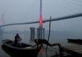 Gara-gara Kabut Asap, Pengunjung Jembatan Pedestrian Menurun