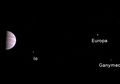 Terbaru dari Misi Juno, Foto Jupiter dan Tiga Bulan Terbesarnya