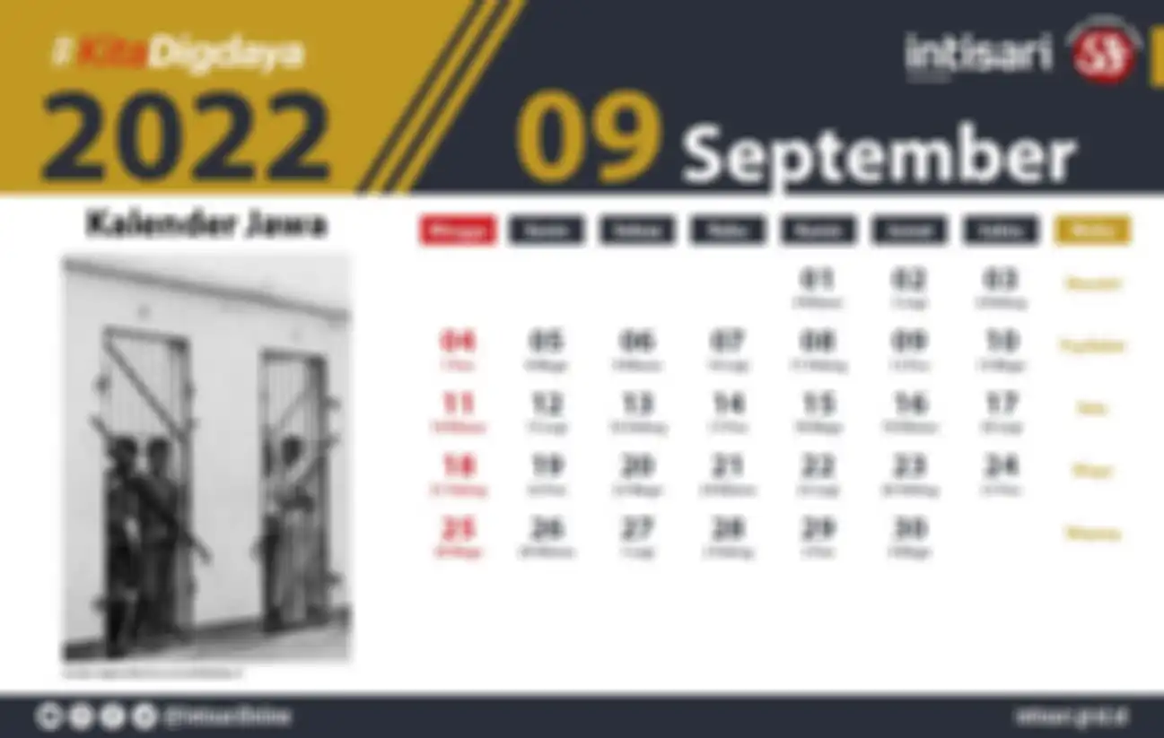 Kalender Jawa September 2022
