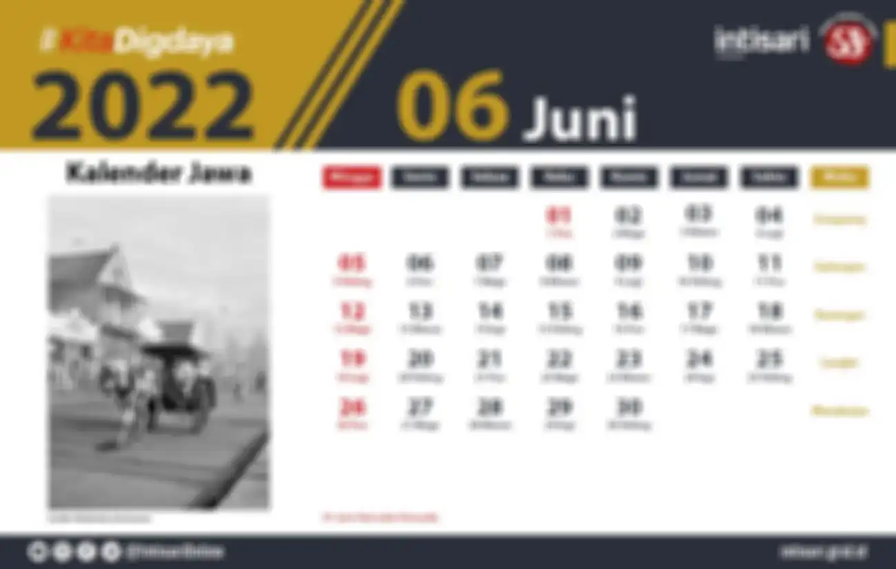Kalender Jawa Juni 2022