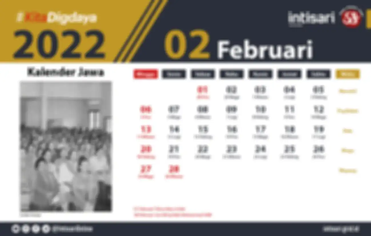 Kalender Jawa Februari 2022