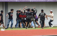 Oknum Suporter Persita Ricuh Saat Laga Lawan Borneo FC, Bermula dari Nyalakan Flare