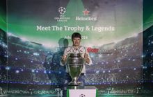 Dipamerkan Legenda Real Madrid, Trofi Liga Champions Mampir di Jakarta bersama Heineken