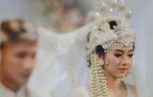 Cantiknya Atlet Voli Pungky Afriecia Saat Acara Pernikahannya dengan Yandi Sofyan