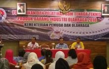 Pelatihan Produk Industri Olahraga yang Digelar Kemenpora Bertempat di Kebumen