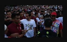 Presiden Joko Widodo Kampanye Jalan Kaki Menyambut Asian Games 2018