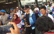 Pawai Obor Asian Para Games 2018 Dapat Sambutan Luar Biasa di Makassar