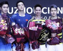 Sebelahan Sama Kevin Sanjaya di Podium, Pebulu Tangkis China Alami Momen Ngenes