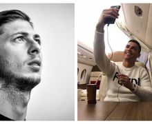 Sempat Dikritik Gara-gara Selfie di Pesawat, Cristiano Ronaldo Akhirnya Beri Penghormatan untuk Emiliano Sala