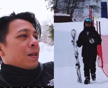 Pengalaman Seru Ariel Noah Saat Ajak Alleia Main Ski di Gunung Salju Jepang