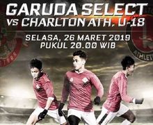 Live Streaming Garuda Select Vs Charlton Athletic U-18 - Kelemahan Lawan Ini Mampu Dimanfaatkan Mochamad Supriadi Cs