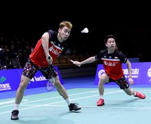 Video - Smash Marcus Fernaldi Gideon Bikin Pebulu Tangkis China Terpeleset Hingga Jatuh Tersungkur!