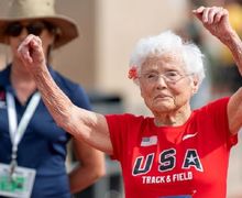 Kisah Julia Hawkins, Nenek Berusia 103 Tahun yang Berhasil Juara Lomba Lari 100 Meter