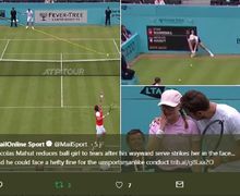 Video - Bola Hasil Servis Petenis Perancis Lukai Wajah Ball Girl di Ajang Fever-Tree Championships